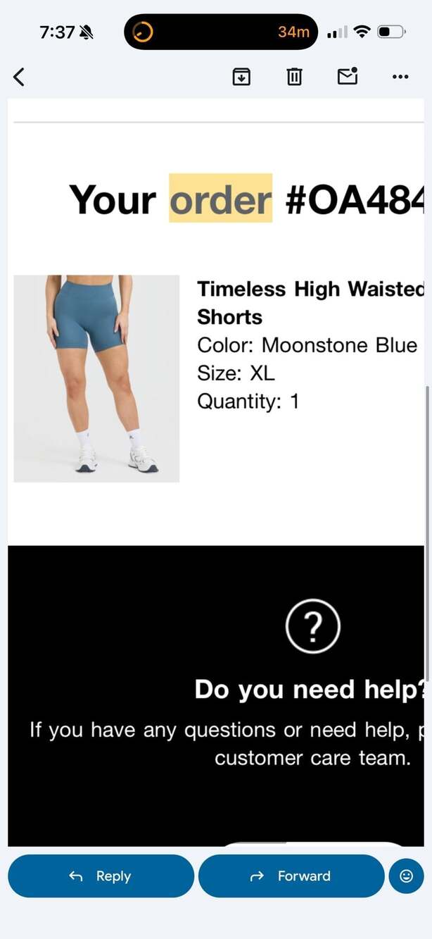 Timeless High Waisted Shorts Moonstone Blue Size XL